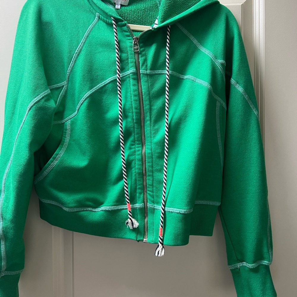 Sundry Green Zip-Up Hoodie Size Small